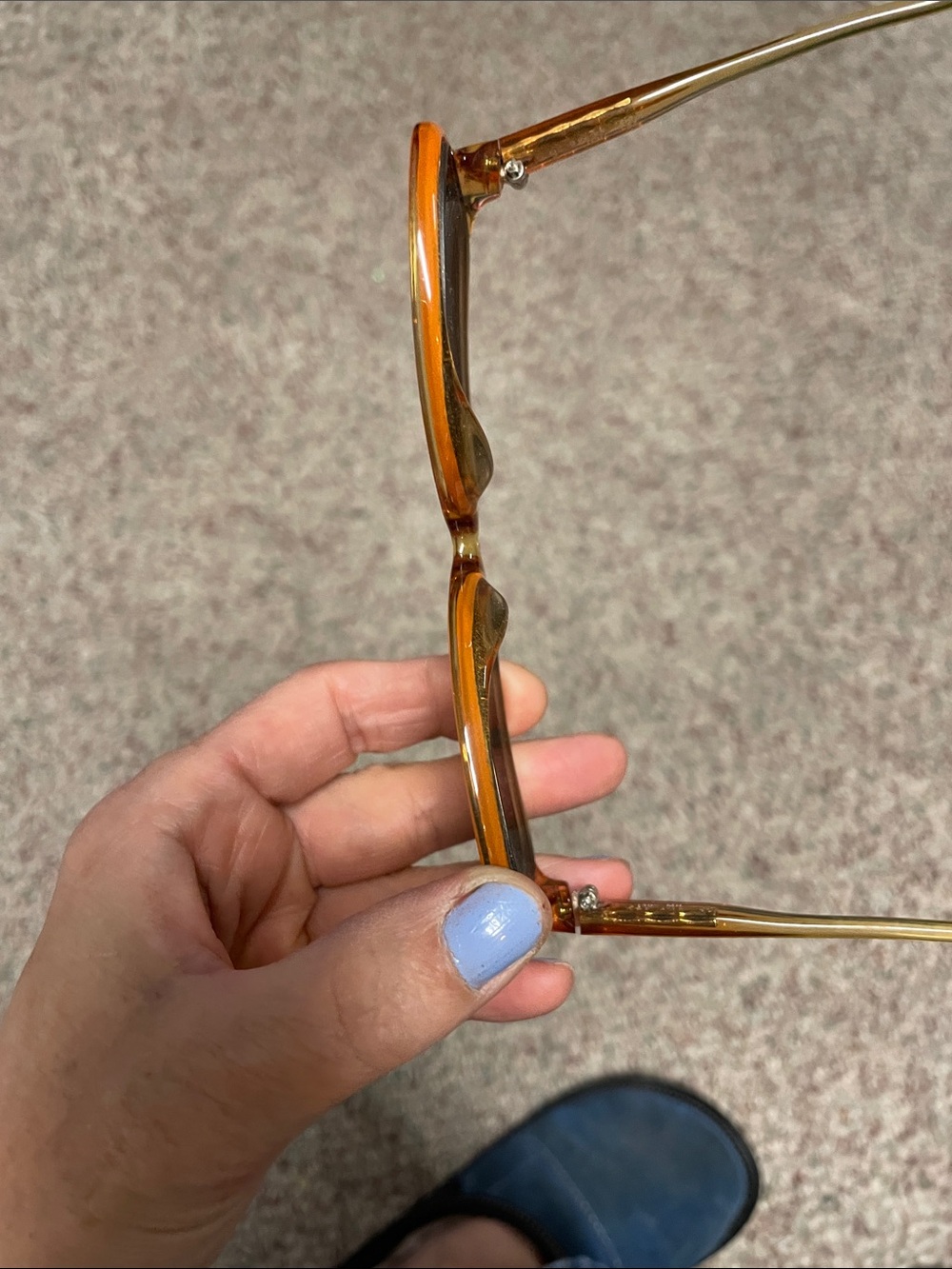 Vintage 70s Carl Zeiss Amber Oversized Women's Sunglasses- excellent shape - Picture 3 of 11